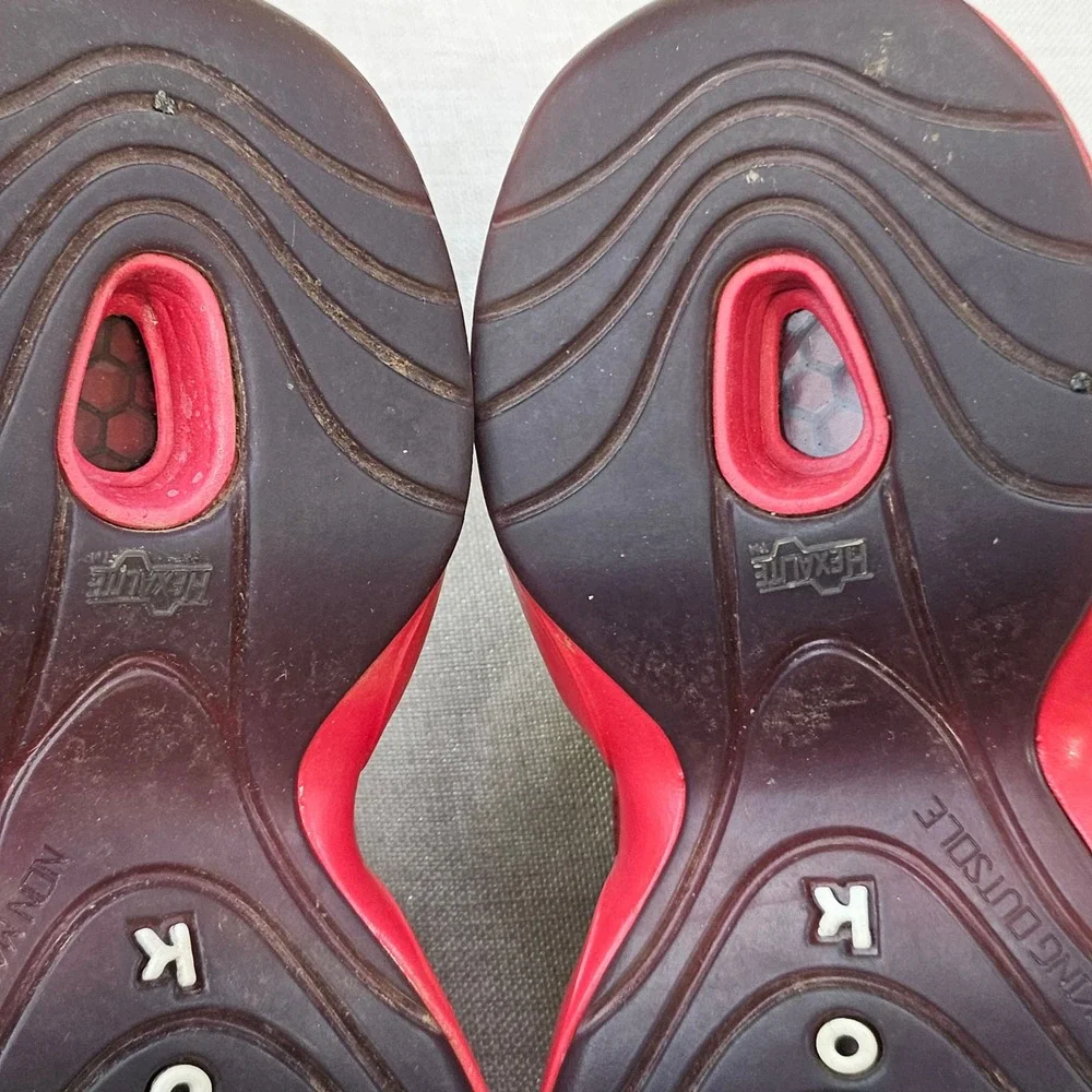 Reebok Question Mid Mens 6.5 Black Red Patent Leather Allen Iverson GV7182 Shoes
